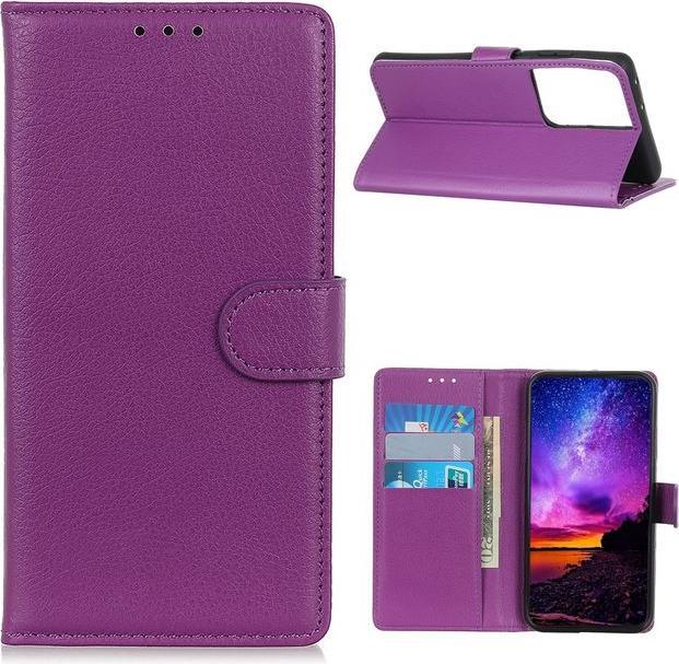 Actual product image MU Classic Litchi Leather Bookcover Series (Samsung Galaxy S21 Ultra)