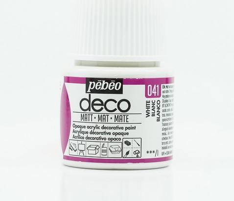 Image du produit Pebeo Deco Couleur acrylique matte (Blanc, 45 ml)