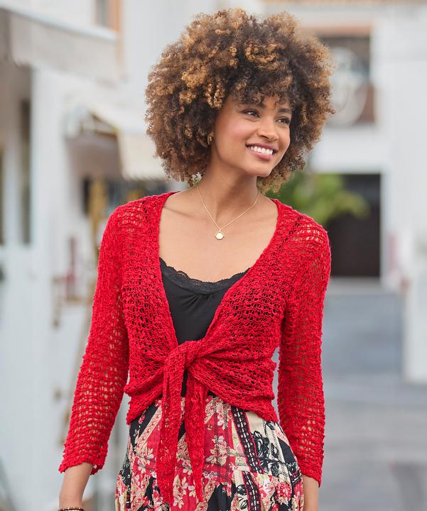 Actual product image Joe Browns Lightweight Popcorn Knit 3/4 Cardigan (One size)