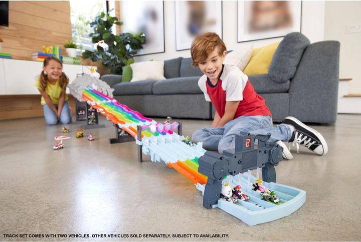 Produktbild Hot Wheels Mario Kart Rainbow Race Set Spielset