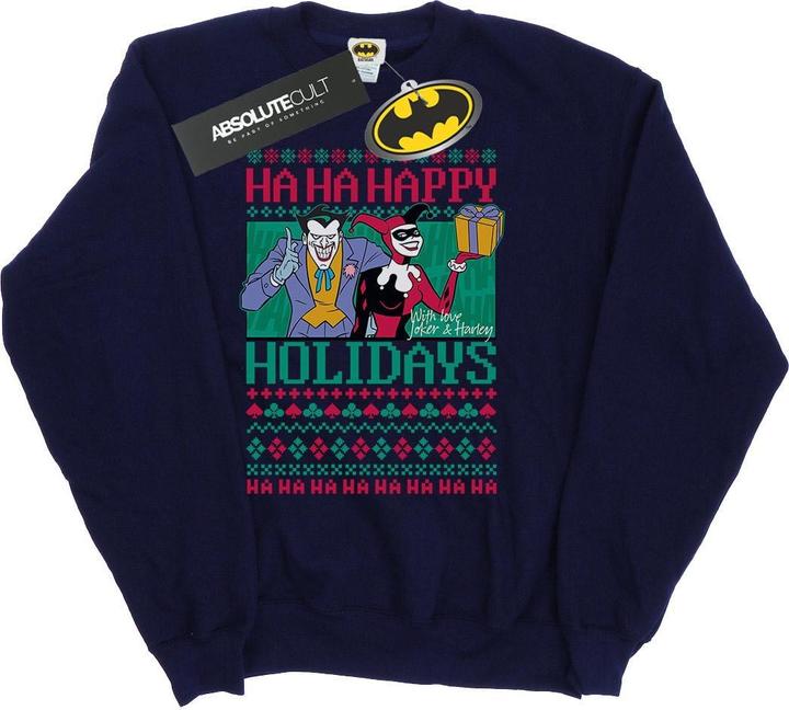 Image du produit Mens Joker And Harley Quinn Ha Ha Happy Holidays Cotton Sweatshirt (L)