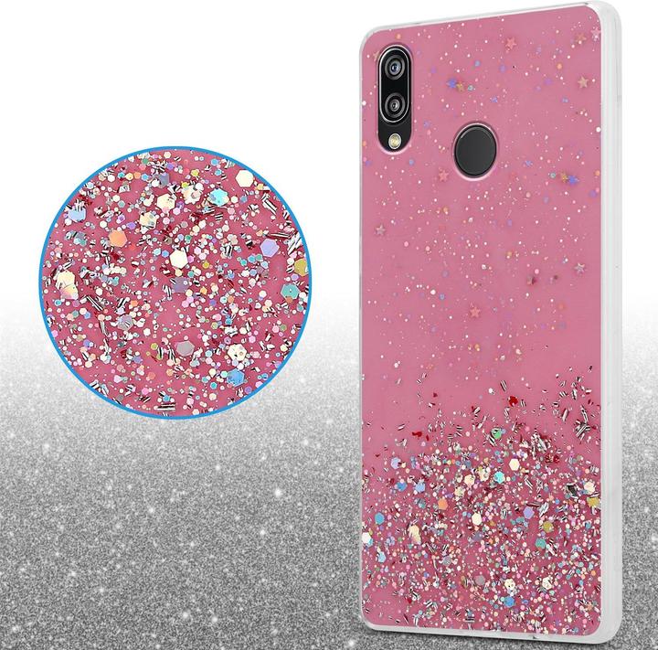 Actual product image Cadorabo TPU cover sparkling glitter (Huawei Nova 3E)