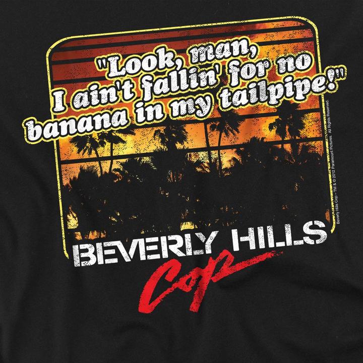 Actual product image Beverly Hills Cop Mens Banana In My Tailpipe T-Shirt (S)