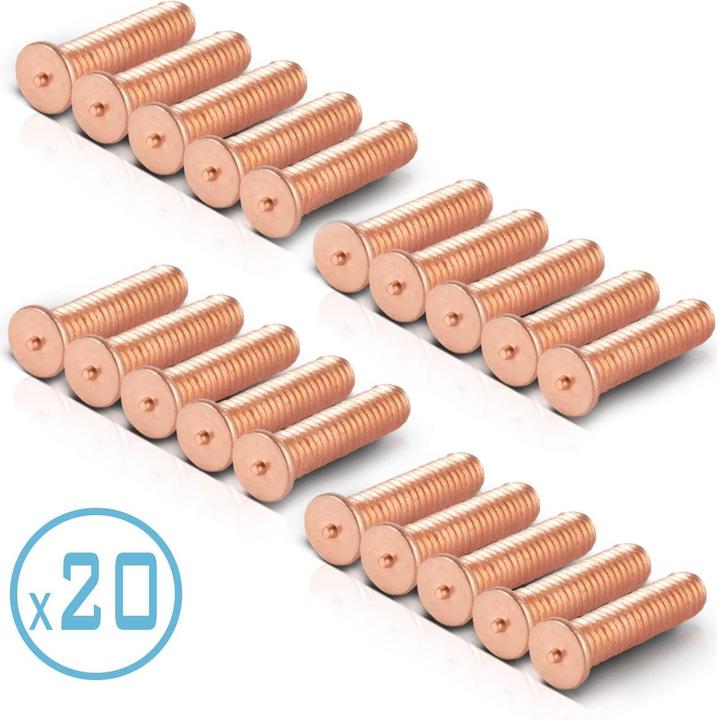 Actual product image Stahlwerk Welding studs M4x18 thread set of 20