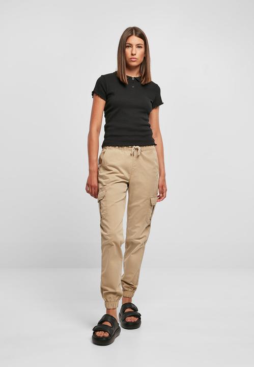 Image du produit Urban Classics Ladies Rib Polo Tee (5XL)