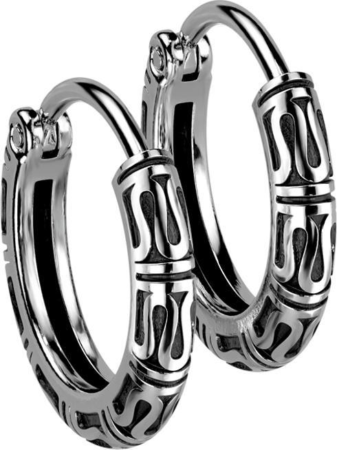 Produktbild Hollywood Body Jewelry Ohrring zum Klappen silber Tribal (ohne Messing, Chirurgenstahl 316L)