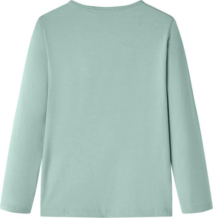 Actual product image VidaXL Children's long-sleeved shirt mint green 128,Material: 95 % cotton (128)