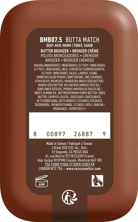 Produktbild NYX Professional Make-Up Nyx Bronzer (7.5 Butta Match, Bronzer)