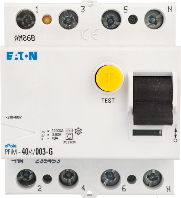 Immagine prodotto Eaton RCD, 40A, 4p, 30mA, tipo G 235453