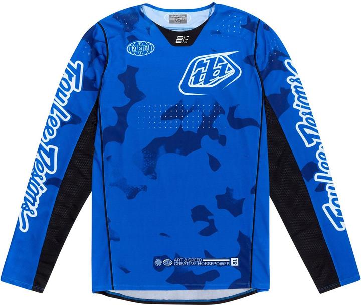 Actual product image Troy Lee Designs SE Pro Jersey, Blotted, bright blue, L (L)