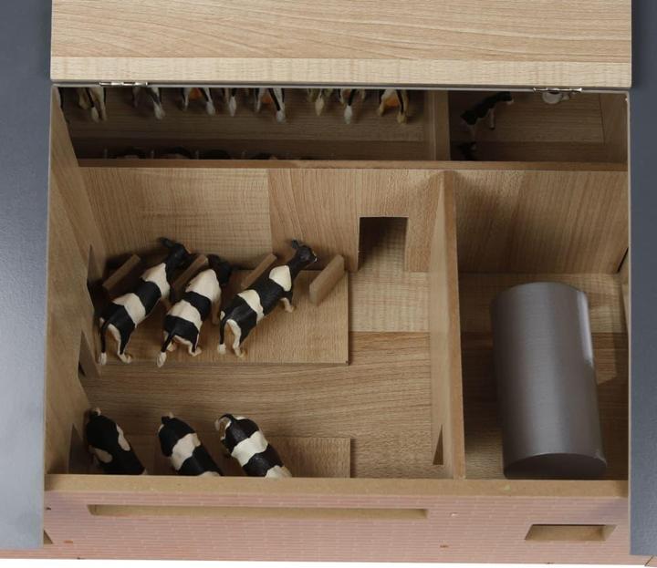 Image du produit Sombo Cubicle Bois stable avec unité de traite 1:33