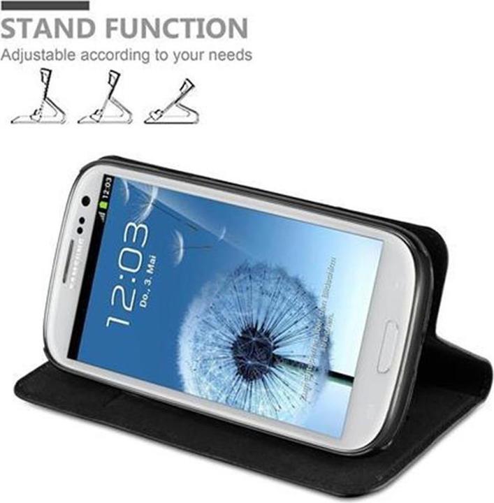 Actual product image Cadorabo Book Invisible Magnet Cover (Samsung Galaxy S3)