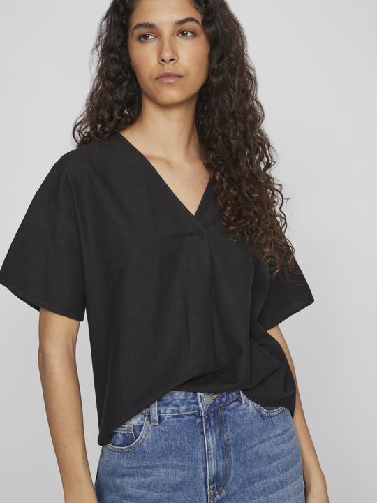Actual product image Vila V-neck top with short sleeves (38)