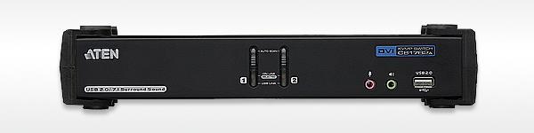 Actual product image Aten CS1782A, 2 Port USB Hub KVM Switch with 3D, DVI & 7.1