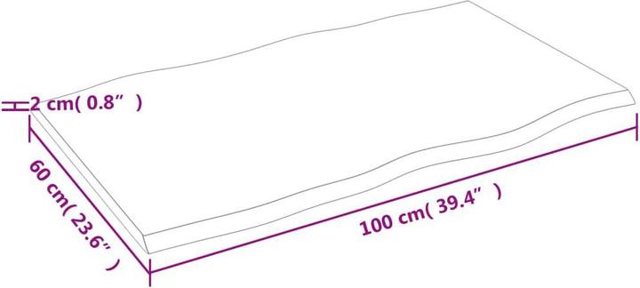 Actual product image VidaXL Nili (100 x 60 x 2 cm)