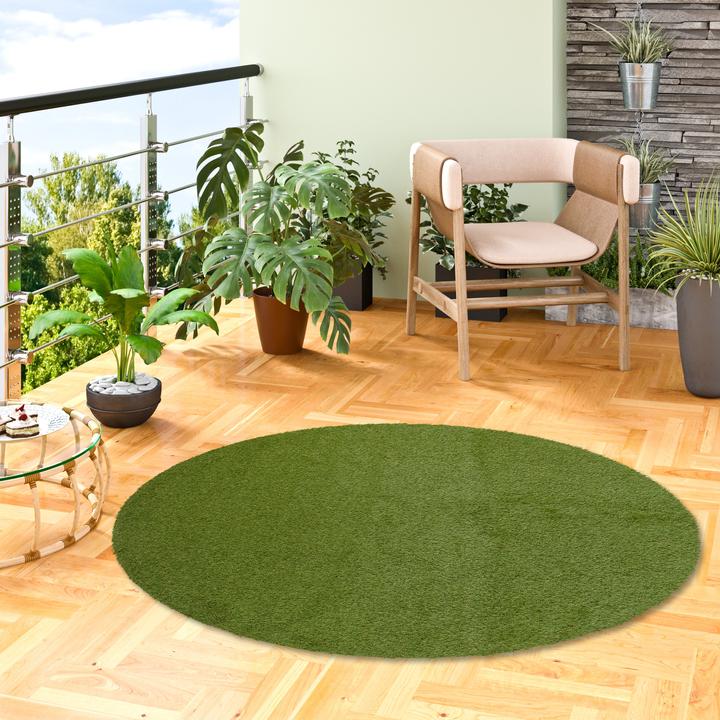 Produktbild Snapstyle Luxus Kunstrasen Rasenteppich Wembley Rund (200 x 200 cm)