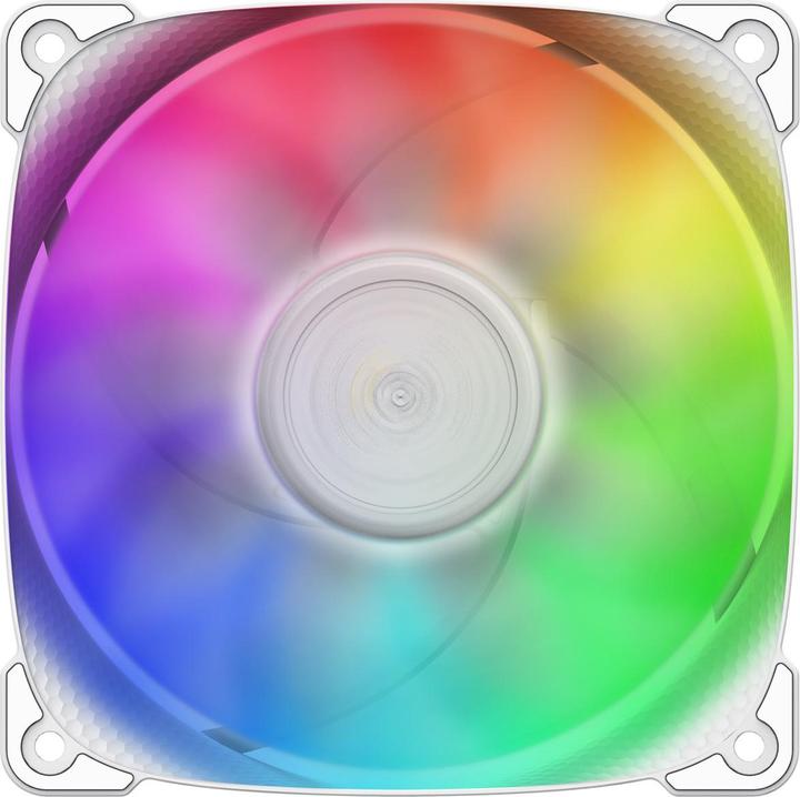 Actual product image Geometric Future Squama 2501W RGB fan - 120 mm, white (120 mm, 1 x)
