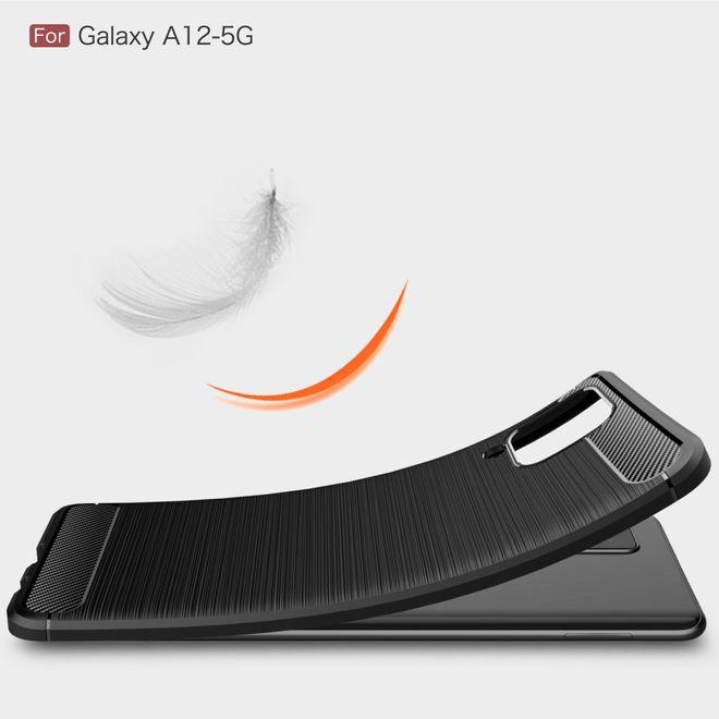 Produktbild MU Style Carbon Fiber TPU Softcase Series (Samsung Galaxy A12)