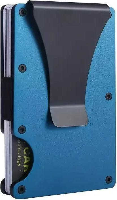Image du produit Only-Bags.Store Schlanke Brieftasche Vordertasche RFID-Blockierung Minimalistische Brieftasche Metall Brieftasche