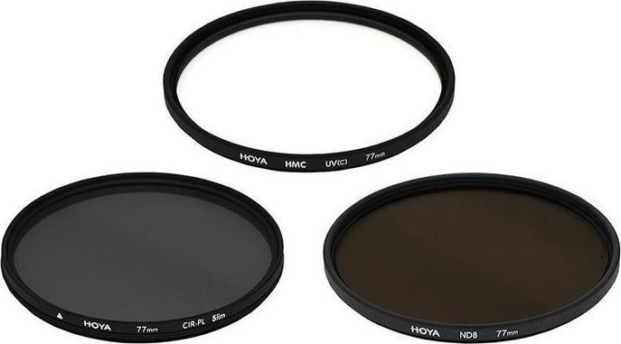 Actual product image Hoya Digital Filter Kit II (UV, CIR-PL & ND8) Filterset (82 mm, Neutral density filter, Polarizing filter, UV filter)
