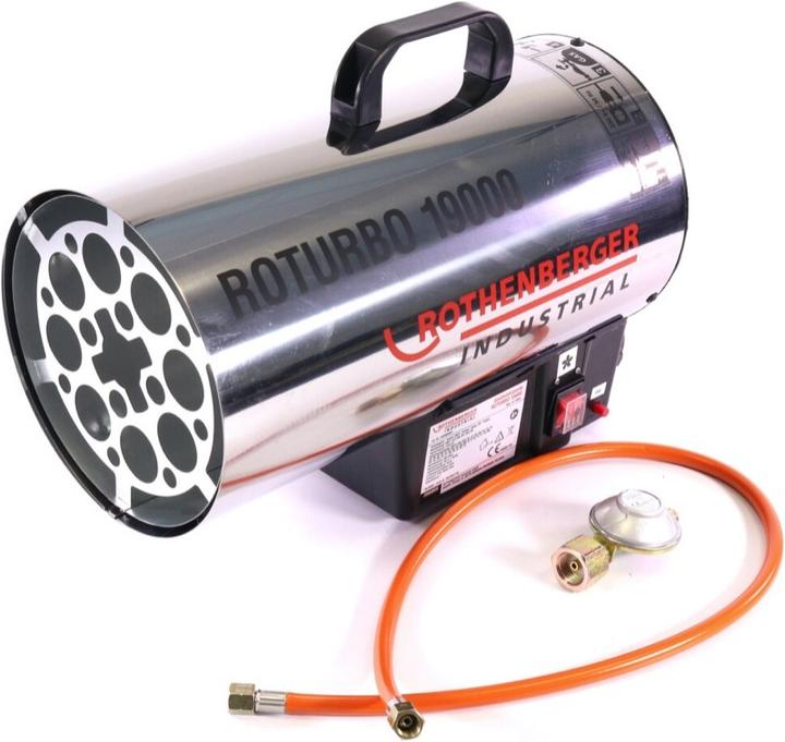 Actual product image Rothenberger RoTurbo 19000 heating gun + piezo ignition + hose + regulator ( 15000051 ) (18500 W)