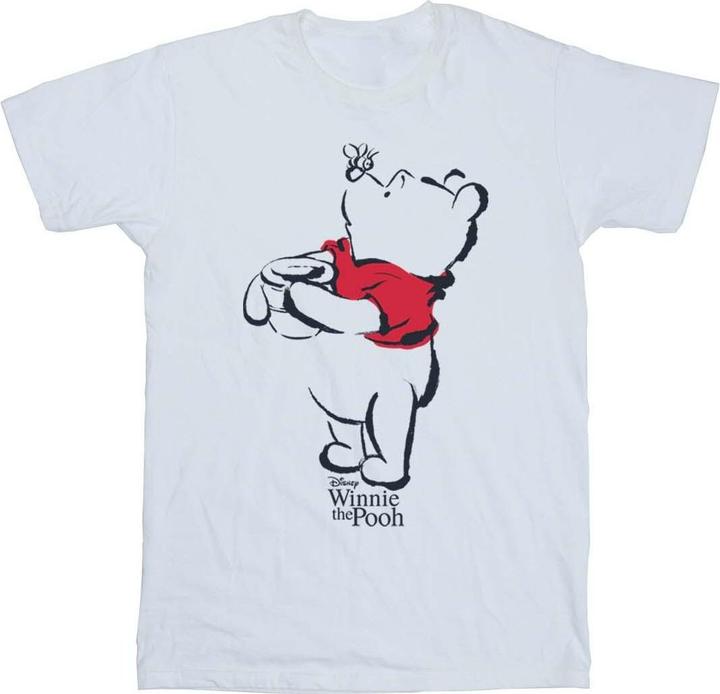 Actual product image Disney Girls Winnie The Pooh Drawing Cotton T-Shirt (128)