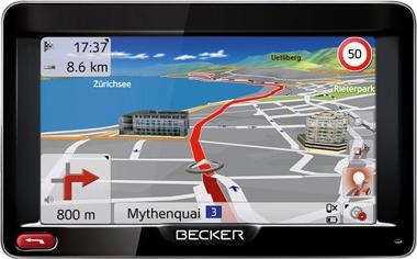 Actual product image Becker ACTIVE 50, TMC, European maps (5")