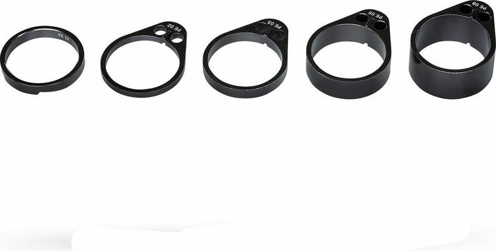Actual product image PRO VIBE SPACERSET 1 1/4" TOP:5MM, BOTTOM:3,5,10,15MM (101.60 mm)