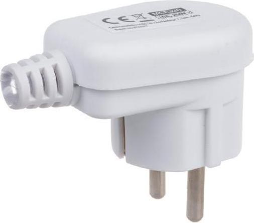Immagine prodotto Maclean MCE330 - Spina angolare 230V con messa a terra, UNISCHUKO, 16A, 250V, bianco, spina