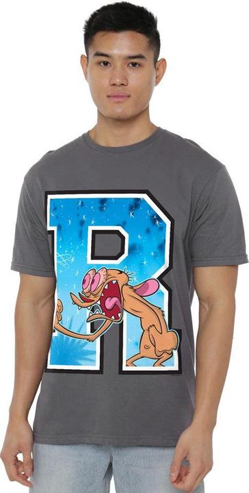 Actual product image Ren & Stimpy Mens R Is For Ren T-Shirt (XXL)