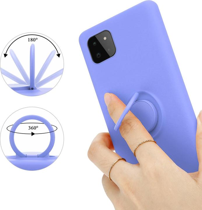 Actual product image Cadorabo TPU Liquid Ring Silicone Case Cover (Samsung Galaxy A22 5G)