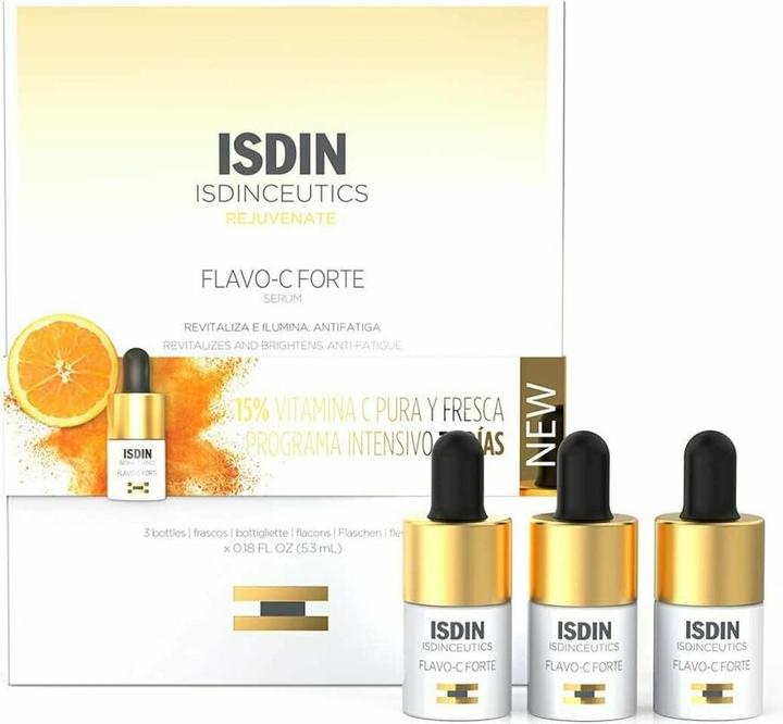 Actual product image Isdin Isdinceutics Rejuvenate Flavo c Forte Serum 3x5 3ml (16 ml)