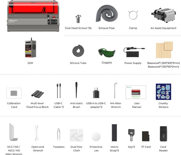 Image du produit Creality Falcon2 Pro 22W Laser Cutter