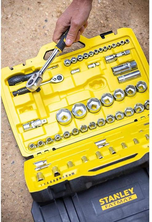 Image du produit Stanley Jeu d'outils 1/2 + 1/4, 49 pièces (49 pièces)