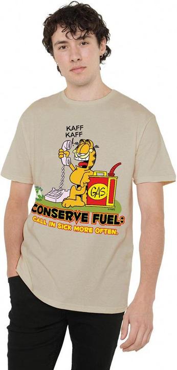 Actual product image Garfield Mens Call In Sick T-Shirt (XL)