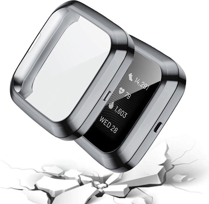 Actual product image Cover-Discount Fitbit Versa 2 - Rubber Protection Case grey