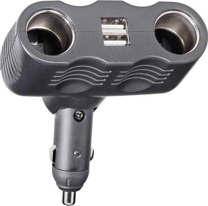 Produktbild Conrad Components 2fach mit 2x USB 12/24 V
