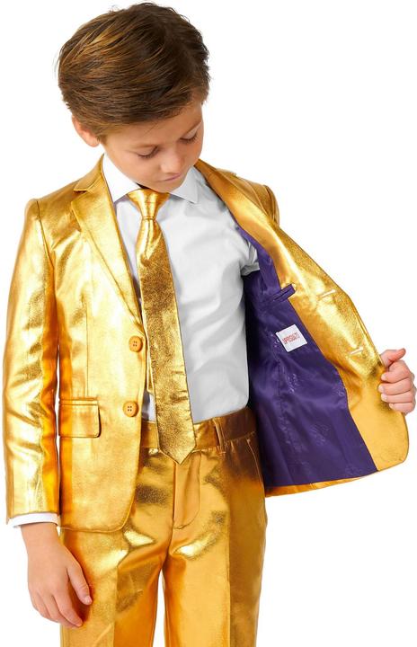 Produktbild OppoSuits Boys Groovy Gold Anzug für Kinder (92, 98)