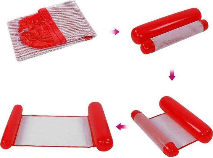 Immagine prodotto Cover-Discount Amaca d'acqua Materassino gonfiabile per il bagno Rosso