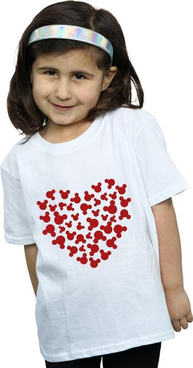 Immagine prodotto Disney Mickey Mouse Heart Silhouette Maglietta Ragazze (152, 158)