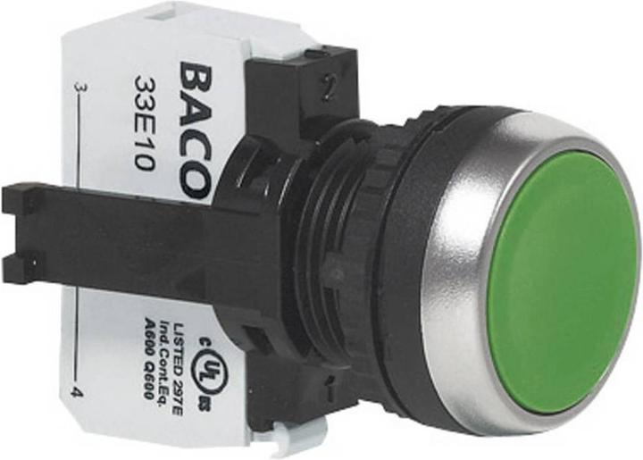 Baco Pushbutton flat momentary 600 V 10 A