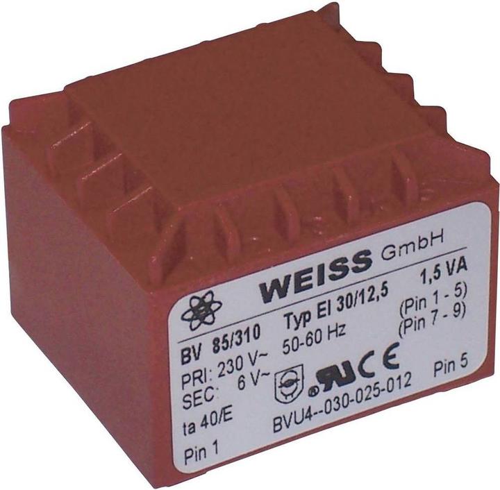 Weiss Elektrotechnik EI 30-Printtransformator 1.5 VA