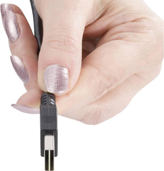 Immagine prodotto Renkforce Cavo di connessione USB 2 A/Micro-B da 1,8 m con spina reversibile: non inserire mai più il cavo (1.80 m, USB 2.0)