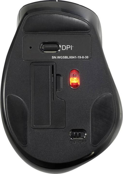 Actual product image Renkforce Bluetooth®, Wireless 3D Mouse Optical Ergonomic Grey (Wireless)