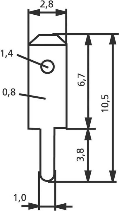 Actual product image Vogt Verbindungstechnik Flat plug