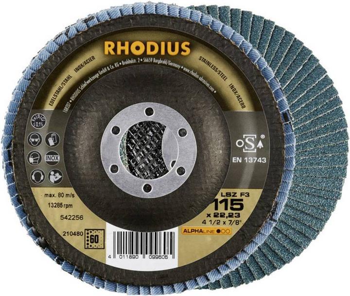Produktbild Rhodius LSZ F3 Fächerscheibe 115 x 22.23 - K60 (60)
