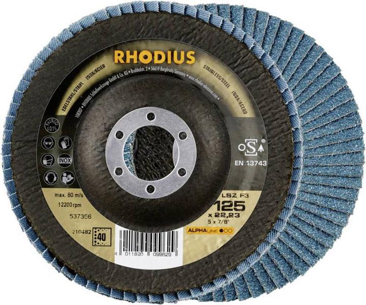 Produktbild Rhodius LSZ F3 Fächerscheibe 125 x 22.23 - P60 (60)