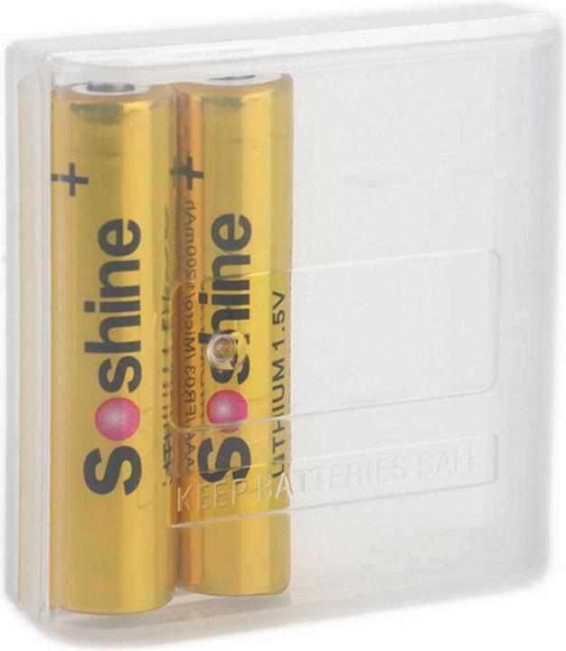 Image du produit Soshine Boîte de piles pour4 x LR3 (AAA), 10440