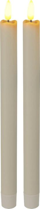 Image du produit Bougie LED, avec télécommande et minuterie, ivoire, à piles, lot de 2 (2 x)