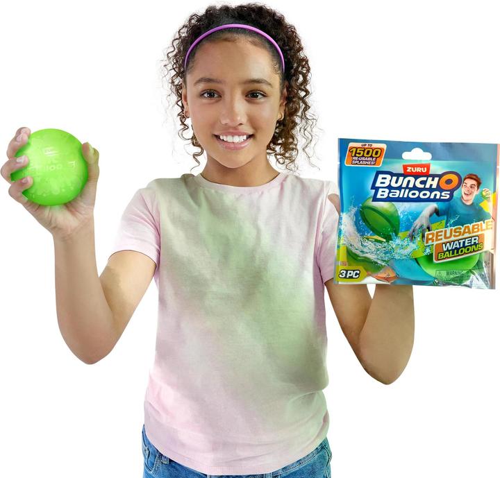 Actual product image Zuru Bunch O Balloons Reusable Water Balloons 3pack ass.